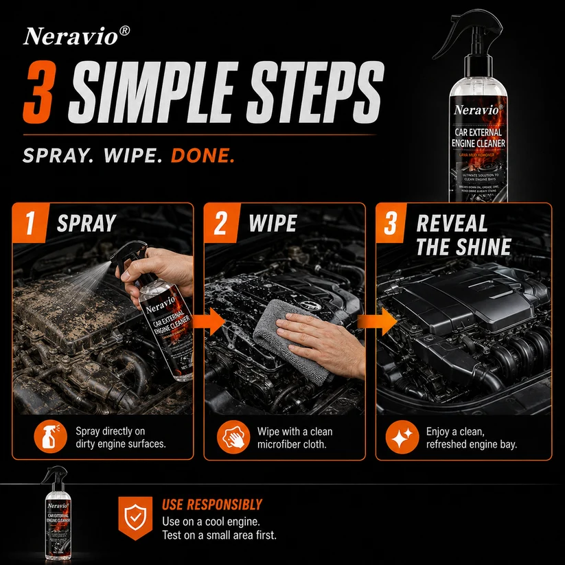 💥Limited Time 55% OFF✨ Waterless Fast Acting Car Engine Bay Cleaner