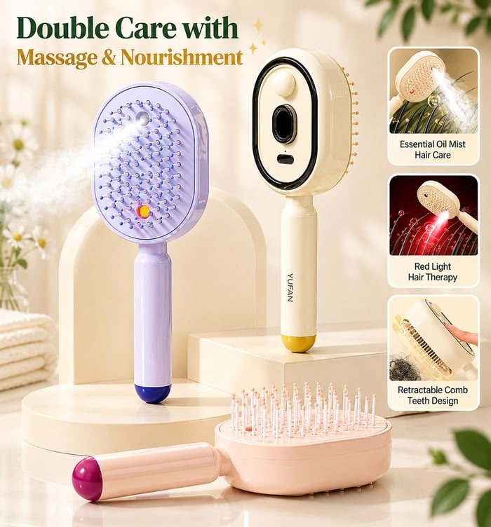 Vilviro™ ❤️Flash Sale 50% OFF🔥Electric Mist Massage Hair Brush