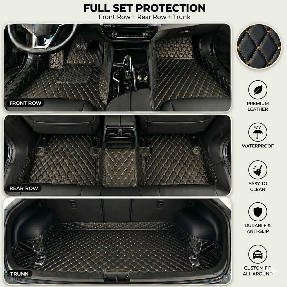 Elvie 2026 Waterproof Non-slip Universal Fit Customized Floor Mats for Cars, SUVs, and Trucks