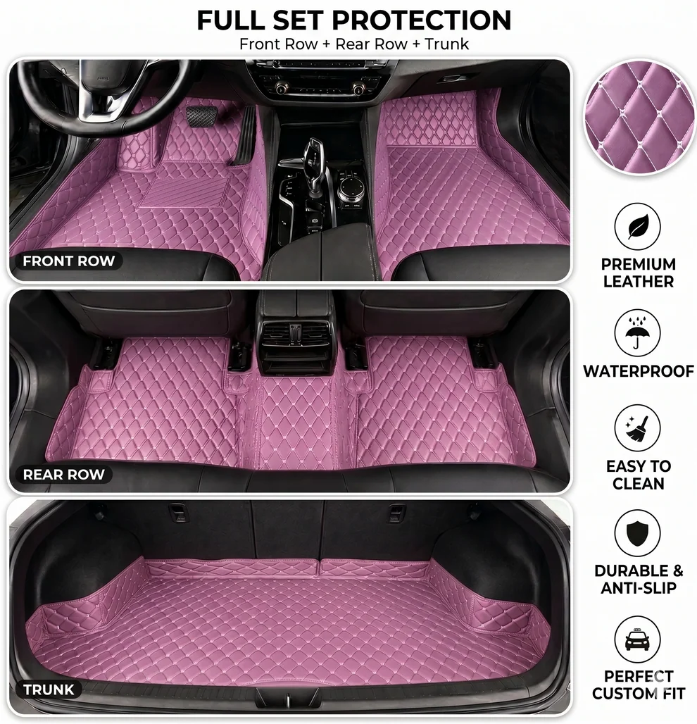 Elvie 2026 Waterproof Non-slip Universal Fit Customized Floor Mats for Cars, SUVs, and Trucks