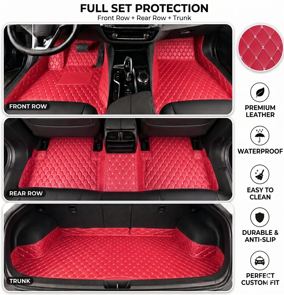 Elvie 2026 Waterproof Non-slip Universal Fit Customized Floor Mats for Cars, SUVs, and Trucks