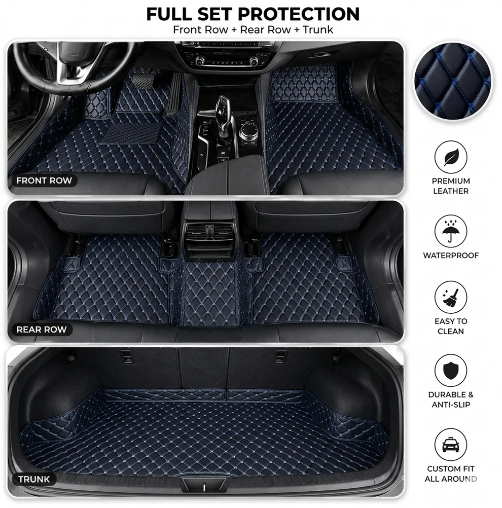 Elvie 2026 Waterproof Non-slip Universal Fit Customized Floor Mats for Cars, SUVs, and Trucks