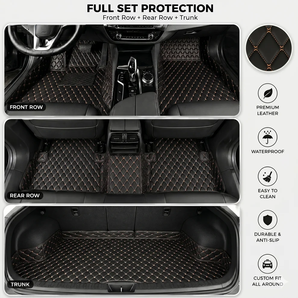 Elvie 2026 Waterproof Non-slip Universal Fit Customized Floor Mats for Cars, SUVs, and Trucks