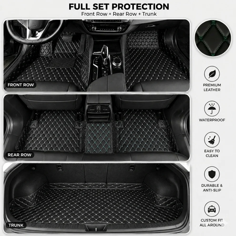 Elvie 2026 Waterproof Non-slip Universal Fit Customized Floor Mats for Cars, SUVs, and Trucks